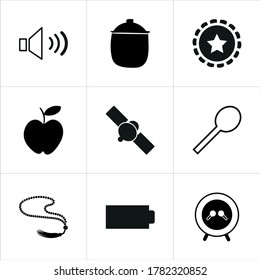 Conjunto de ilustraciones de iconos mixtos aislados en fondo blanco
