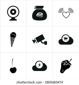 Illustration Set Mixed Icons Isolated On Stock Vector (Royalty Free ...