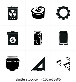 Illustration set of mixed icons isolated on white background