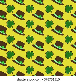 Illustration Set of Modern Flat Design Icons for Saint Patrick's Day, Symbols of Patrick's Day