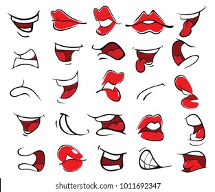 Illustration of a Set of Mouths