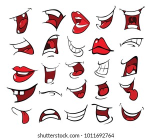Illustration of a Set of Mouths