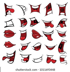 Illustration of a Set of Mouths