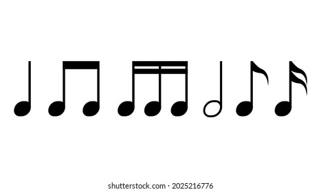 Illustration set of musical symbol.