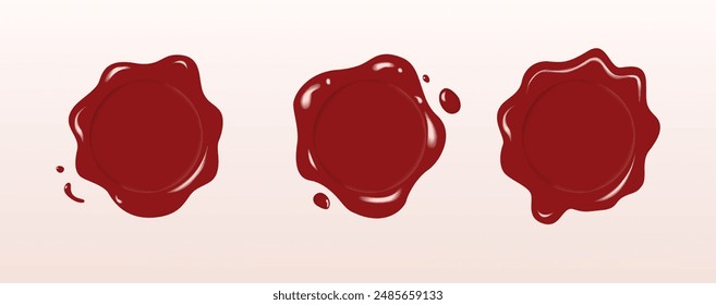 Ilustración de un conjunto de matasellos. Sellos quirúrgicos. Elementos de decoración para ilustraciones retro