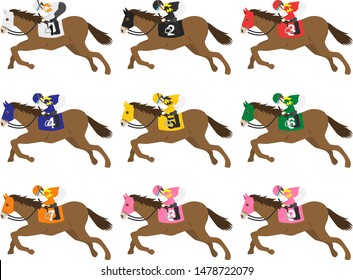 競争馬 のイラスト素材 画像 ベクター画像 Shutterstock