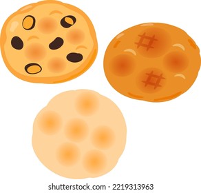 Ilustración de las galletas de arroz