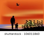 illustration with set of sea animals silhouettes isolated on blue background