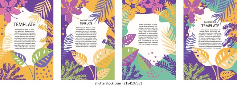 Illustration set season element or nature background, summer,  banner, cover, templates, posters
