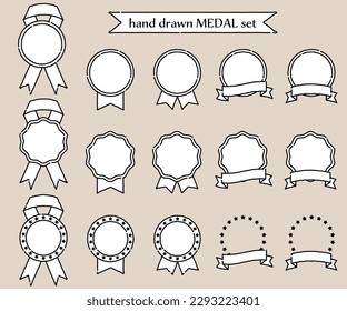 Es un conjunto de ilustraciones de simples medallas lindas escritas a mano.
Datos vectoriales fáciles de usar.
También hay otras variaciones.