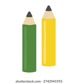 Illustration set of two pencils
