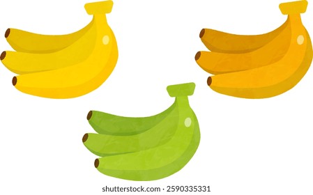  Illustration set of various banana
