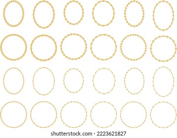 Illustration set of various decorative frames