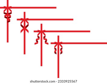 Conjunto de ilustraciones de varias cintas