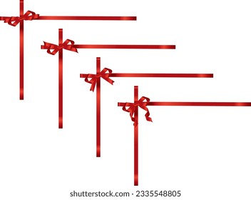 Conjunto de ilustraciones de varias cintas