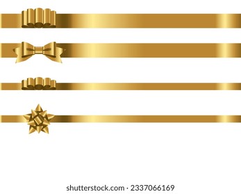 Conjunto de ilustraciones de varias cintas