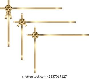 Illustration set of various ribbons