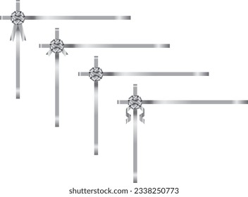 Illustration set of various ribbons
