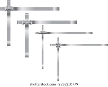 Illustration set of various ribbons