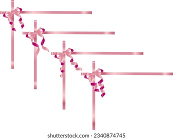 Conjunto de ilustraciones de varias cintas