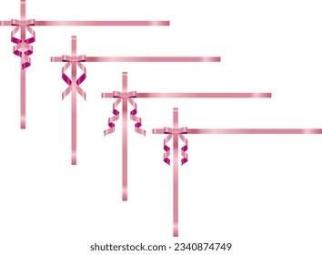 Illustrationssatz verschiedener Bänder