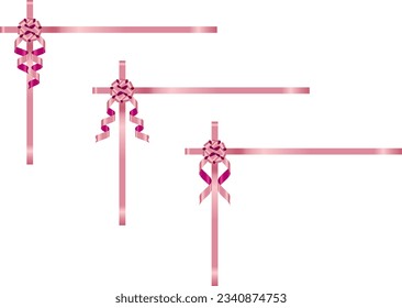 Conjunto de ilustraciones de varias cintas