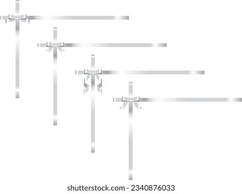 Illustration set of various ribbons