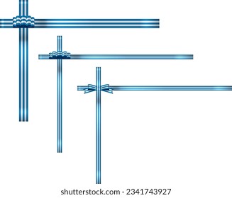 Illustration set of various ribbons