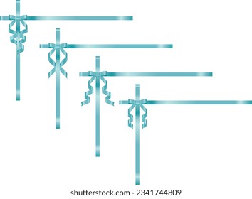 Conjunto de ilustraciones de varias cintas