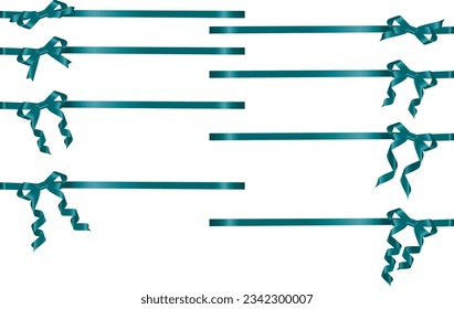 Conjunto de ilustraciones de varias cintas
