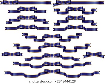 Conjunto de ilustraciones de varias cintas