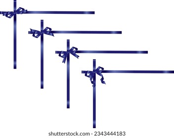 Conjunto de ilustraciones de varias cintas