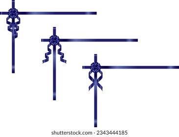 Illustration set of various ribbons