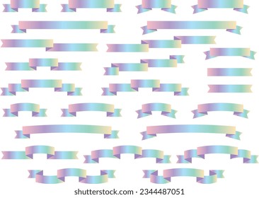 Illustrationssatz verschiedener Bänder
