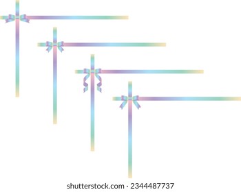 Conjunto de ilustraciones de varias cintas