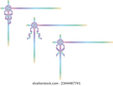 Conjunto de ilustraciones de varias cintas