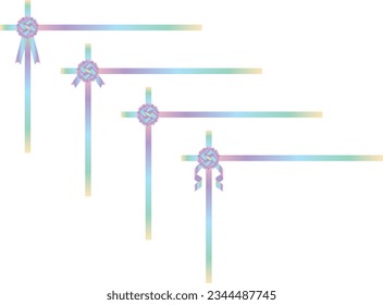Conjunto de ilustraciones de varias cintas