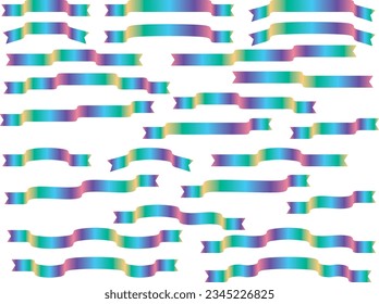 Conjunto de ilustraciones de varias cintas