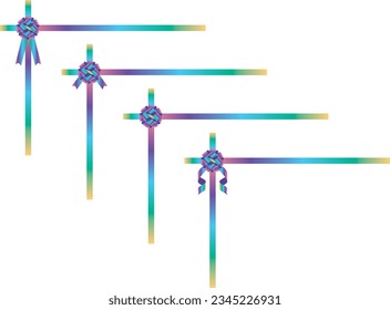 Conjunto de ilustraciones de varias cintas