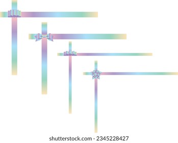 Illustrationssatz verschiedener Bänder