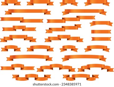 Conjunto de ilustraciones de varias cintas