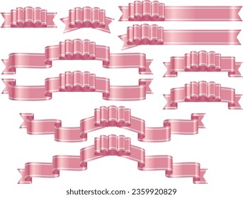 Conjunto de ilustraciones de varias cintas