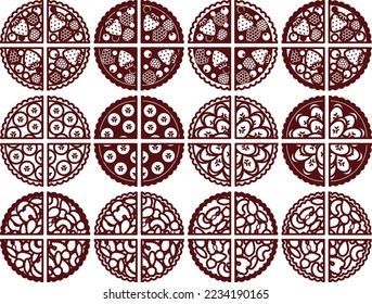 Conjunto de ilustraciones de diversas artes