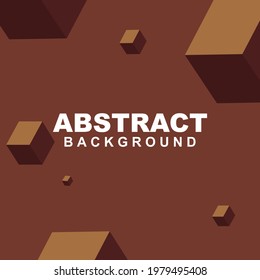 Illustration set vector of abstract background in brown color. Good to use for banner, social media template, poster and flyer template, etc