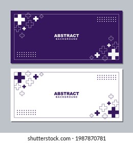 Ilustración conjunto vector de color de fondo violeta empresarial abstracto. Es bueno usar para banner, plantilla de medios sociales, afiches y planilla de volante, etc