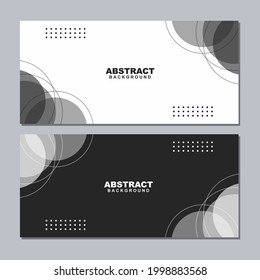 Conjunto de ilustraciones vector de color de fondo blanco y gris empresarial abstracto con elemento blanco y gris. Es bueno usar para banner, plantilla de medios sociales, afiches y planilla de volante, etc