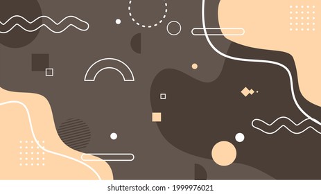 Illustration set vector of abstract business grey, brown, and pink background color with strip and dots element. Good to use for banner, social media template, poster and flyer template, etc