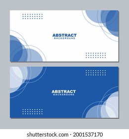 Illustration set vector of abstract business white and blue background color with white and blue element. Good to use for banner, social media template, poster and flyer template, etc