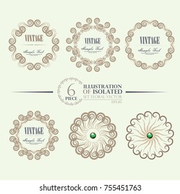 illustration of set of vintage design elements,Set of page divider and design elements vector illustration,Vector set of vintage decorative elements