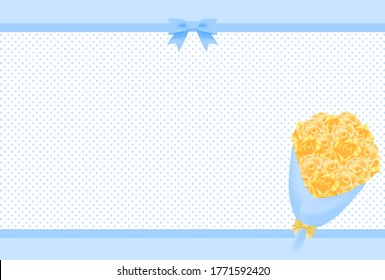 Illustration set of yellow roses